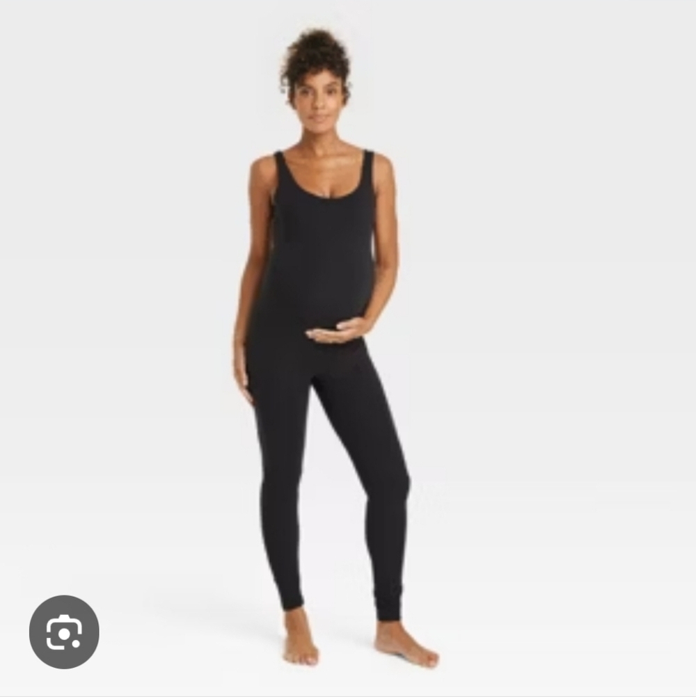 Isabel Maternity by Ingrid & Isabel Seamless Long Unitard Maternity Jumpsuit